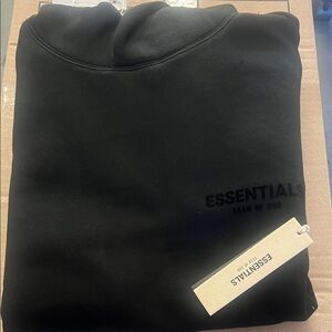Essentials Black Crewneck Sweater